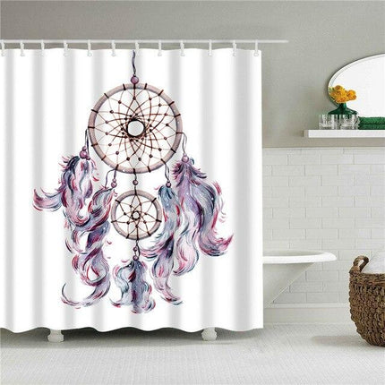 Suihkuverho kaunis unisieppari sulilla