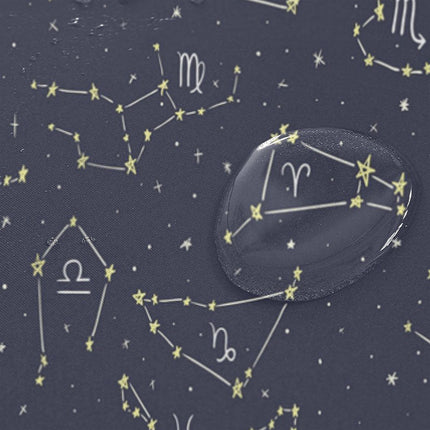 Tähtikartta suihkuverho horoskooppimerkeillä