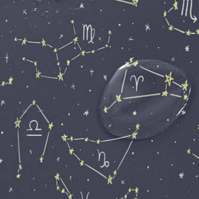 Tähtikartta suihkuverho horoskooppimerkeillä