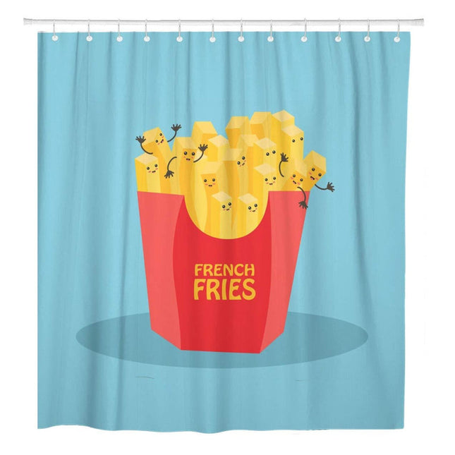 Hauskat ranskalaiset perunat suihkuverho