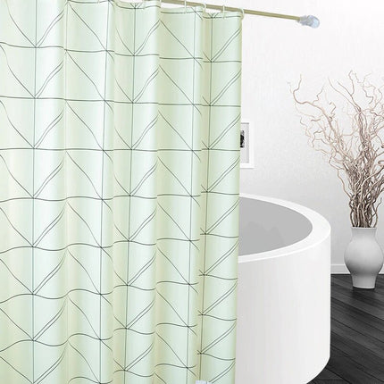Moderni geometrinen suihkuverho kylpyhuoneeseen