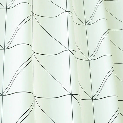 Moderni geometrinen suihkuverho kylpyhuoneeseen