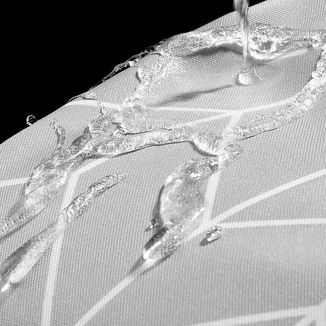 Harmaa kalanruotokuvioinen design-suihkuverho