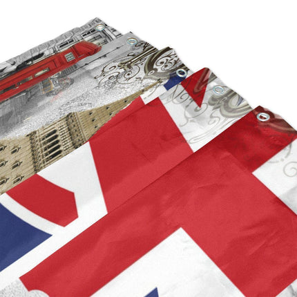 Lontoo-aiheinen Big Ben suihkuverho