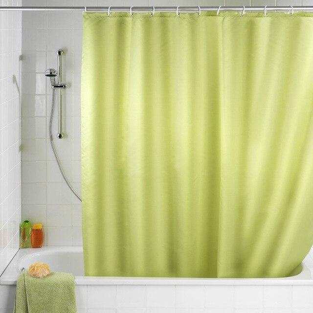 Yksivärinen aniksenvihreä suihkuverho