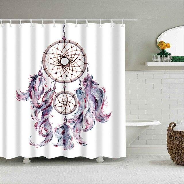 Suihkuverho kaunis unisieppari sulilla