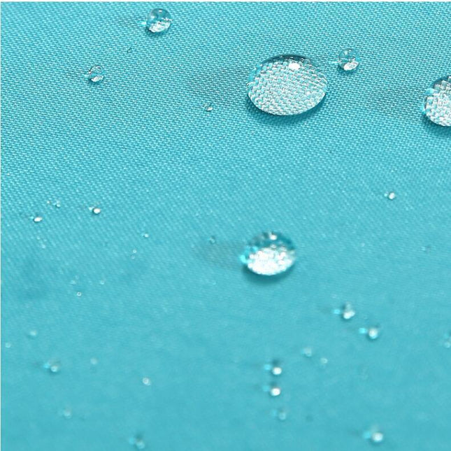 Yksivärinen turkoosinsininen suihkuverho