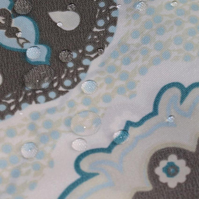 Boheemi suihkuverho mandala-kuvioinnilla