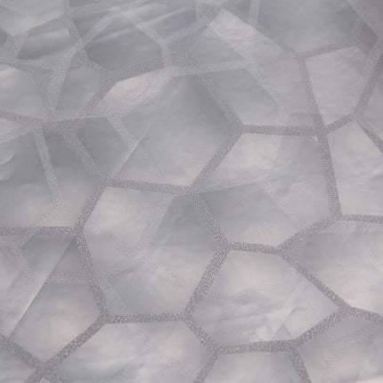 Läpinäkyvä kuvioitu kiiltävä suihkuverho