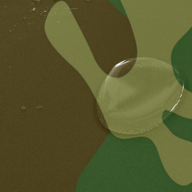 Maastokuvioinen suihkuverho armeijatyyliin