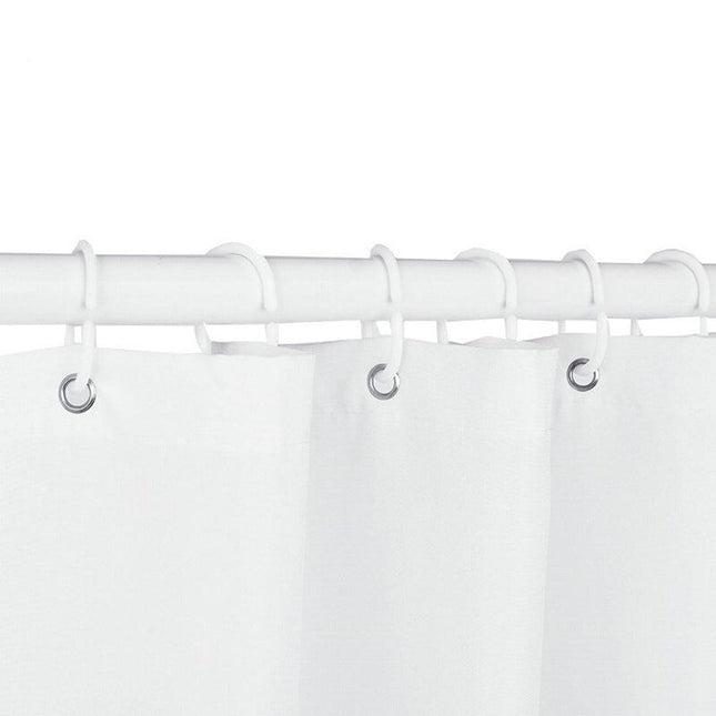 Maalaismaisema suihkuverho mökillä ja hevosilla