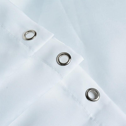 Valkoinen vedenpitävä kankainen suihkuverho