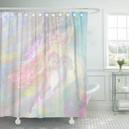 Pastellinsävyinen väriä vaihtava suihkuverho