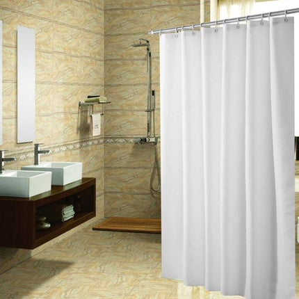 Kestävä yksivärinen valkoinen suihkuverho