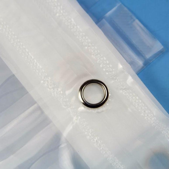 Homeenkestävä suihkuverho 3D-kuutiokuviolla