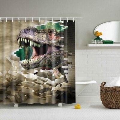 Hauska T-Rex 3D suihkuverho